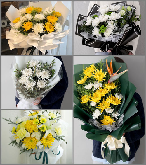 广东梅州市大埔县枫朗镇芹彩洋村白事花束代送